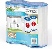 Intex 29002E Type A Pool Filter Cartridge Filter Pumps – Easy-to-Clean – Dacron Paper – Efficient Filtration – Two Pack