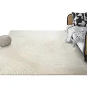 Catzon Modern Rug Fluffy Geometric Washable Non-slip Carpet for Living Room-A1