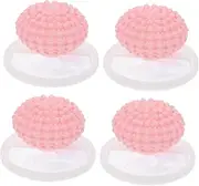 Kisangel 4-Pack Floating Hair Filter Bag for Dryer Washer Lint Balls for Laundry for Washing Machine Reusable Mesh Catcher for Dryer