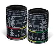 NRL Christmas Stubby Cooler - Penrith Panthers - Rubber Base - XMAS