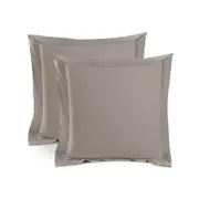 Silky Soft Bamboo European Pillowcase Set - Latte