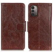 For Nokia G11/g21 Nappa Texture Tpu+split Leather Phone Case Stand Wallet Magnetic Clasp Cell Phone Cover