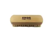 SHOE DOCTOR SHOE BRUSH STANDARD with WOODEN HANDLE HOG BRISTLE