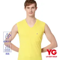 在飛比找momo購物網優惠-【YG】彩色V領無袖衫口袋V領寬肩背心