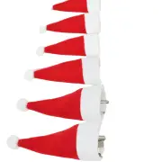 NNEOBA Set of 20 Christmas Hat Cutlery Bags - Festive Tableware Holders for Xmas Home Kitchen Decor