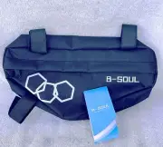 Bicycle Triangle Frame Bag Storage Top Tube Zippered Front Pouch Saddle Bag