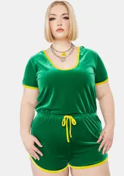 Plus Fun Challenge Velour Romper