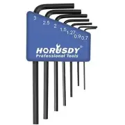 7 Piece Mini Metric Hex-L Key Allen Wrench Set