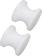 Asixxsix Boat Trailer Rollers, 2PCS White Nylon Bow Stop Roller with 8mm Hole, 1.97x1.69in, Long Lasting Protection, Sturdy Wear Proof Bow Roller for Yachts Lifeboats Motorboats