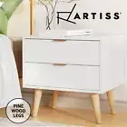 Artiss Bedside Table 2 Drawers Nightstand Side End Table Storage Cabinet White