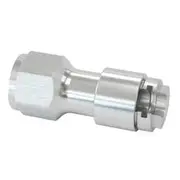 Aeroflow 5/16" Push On EFI To -6Orb Port Silver Quick Connect EFI - AF908-06-01S