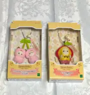 Sylvanian Families keychain. Cherry and apple set of 2 New Shipping from Japan