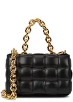 Bottega Veneta Cassette Black Leather Cross-body Bag, Bag, Black One Size