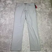 Travis Mathew Golf Pants Mens 30X31 Gray Straight Lightweight Stretch Waistband