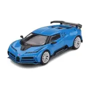 TrueScale Miniatures MINI GT 1/64 Bugatti Centodieci Bugatti Blue Left Handle Fi