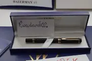 Waterman LeMan OPERA Rollerball Pen, NOS, Black GT, Super RARE, LOOK