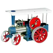 Wilesco D 415 Steam Traction Engine Kit, blue