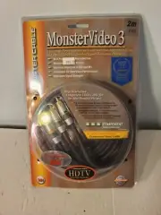 Monster Cable Video 3, MV3CV 6.6 ft Meter RCA Interconnect Cable NOS