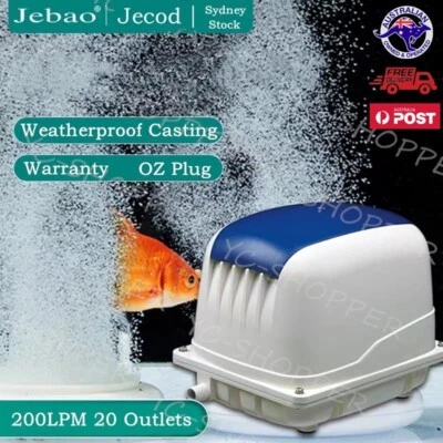 240V Domestic Industrial Septic Aerator Air Pump 200L/min Water Treatment