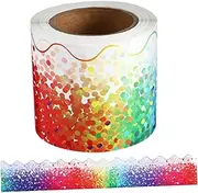 Angoily 1 Roll Decorative Border Sticker Wear Resistant Cartoon Trim for Bulletin Boards Classrooms and Easy to Use Needed Vibrant Design