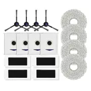 Side Brush, HEPA Filter, Mop Pad Dust Bag for T30 Pro Omni Robot Vacuum Cleaner
