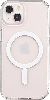aiino Frozen Case for iPhone 13 Mini, Transparent Case with Built-in Magnet for iPhone 13 Mini, Shockproof and Scratch Resistant, Magnetic Pairing and Alignment, Transparent TPU Edges