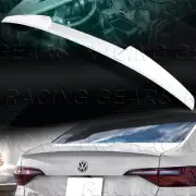 W-POWER PEARL WHITE V-STYLE REAR TRUNK SPOILER WING FIT 19-22 VOLKSWAGEN JETTA