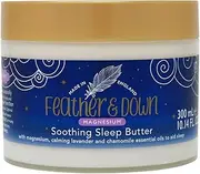 Feather & Down Magnesium Soothing Sleep Butter (300ml) - With Magnesium, Calming Lavender & Chamomile Essential Oils To Aid Sleep. Vegan Friendly & Cruelty Free.
