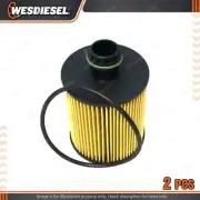 2 x Wesfil Oil Filters fits Saab 9-3 1.9L TTiD 4Cyl 16V DOHC Turbo Diesel WCO131 (for: Saab)