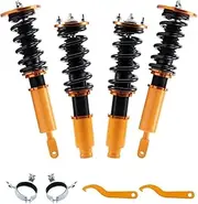 Coilovers Lowering Kit Shock Struts Absorbers Adjustable Height Coilovers Suspension ，Compatible With Accord 1990-1997
