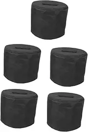 5pcs Bbq Fire Pit Covers Round Outdoor Fire Pit Cover Oxford Fabric Heater Protective