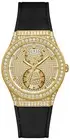 Guess Women's Watch Multifunction Princess Black/Gold Coloured GW0439L2