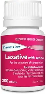 Chemists' Own Laxative With Senna 200 Tablets Same As Coloxyl