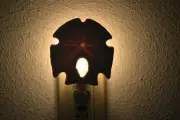WHITE ARROWHEAD SAND DOLLAR SEA SHELL NIGHT LIGHT KITCHEN BATHROOM #9039