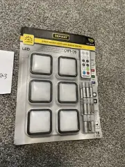 Defiant 6-Pack LED Accent Lights with Remote Control 4 Colors, Timer, Ships Free