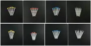 100 Dental Fiber Post Core Crown Restoration 65% Fibre Glass Screw Taper Lucent