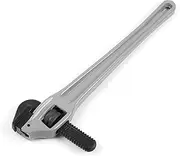 Adjustable Offset Pipe Wrench Heavy Duty Aluminum Alloy Plumbing Wrench with Cr Mo Floating Hook Jaw and I Beam Handle (45.7cm / 18in)