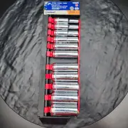 Kobalt 1/2-Inch Drive 12-Point Metric & SAE Deep Socket Set, 11 Pc - 0338616