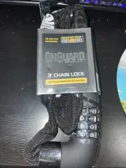 OnGuard 3-Foot Combination Chain Bike Lock Steel Ball Gear System Bicycle Access