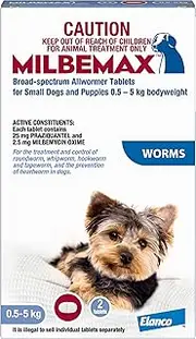 Milbemax All Wormer 2 Tablets for Dogs, 2 count