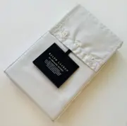 Set of TWO Ralph Lauren RL Organic Sateen Standard Pillowcases in Platinum