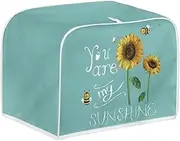 NETILGEN 4 Slice Toaster Dust Cover Bread Machine Oven Dustproof Cover Kitchen Bakeware Protector Dustproof Fingerprint Protection for Women Gift(12.4 x 10.6 x 8.2), You Are My Sunshine
