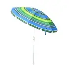 Yescom 5.6Ft Striped Outdoor Umbrella UV Protection Sunshade Tilt Sand Anchor