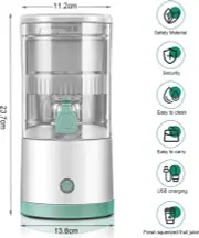 Vikus Electric Juicer for Whole Fruits and Vegetables | Cold Press Slow Juicer | 200W | BPA Free
