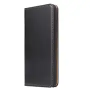 For iPhone XR Case Leather Flip Wallet Folio Protective Cover with Stand Black