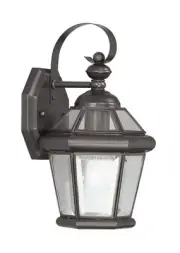 Livex Lighting 2061-07 Georgetown 1 Light 12 inch Bronze Outdoor Wall Lantern