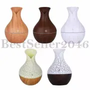 Essential Oil Diffuser 130ml Ultrasonic Aromatherapy Wood Grain Mist Humidifier