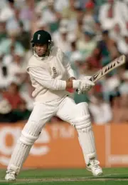 Graeme Hick batting for England during his innings of 96 in the 6t- Old Photo