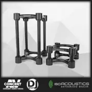 IsoAcoustics ISO-130 Monitor / Speaker Isolation Stands Adjustable Tilt & Height
