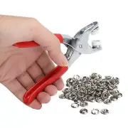 Pliers Press Kit Stainless Steel Prong Button Snap Fasteners Sewing Spares